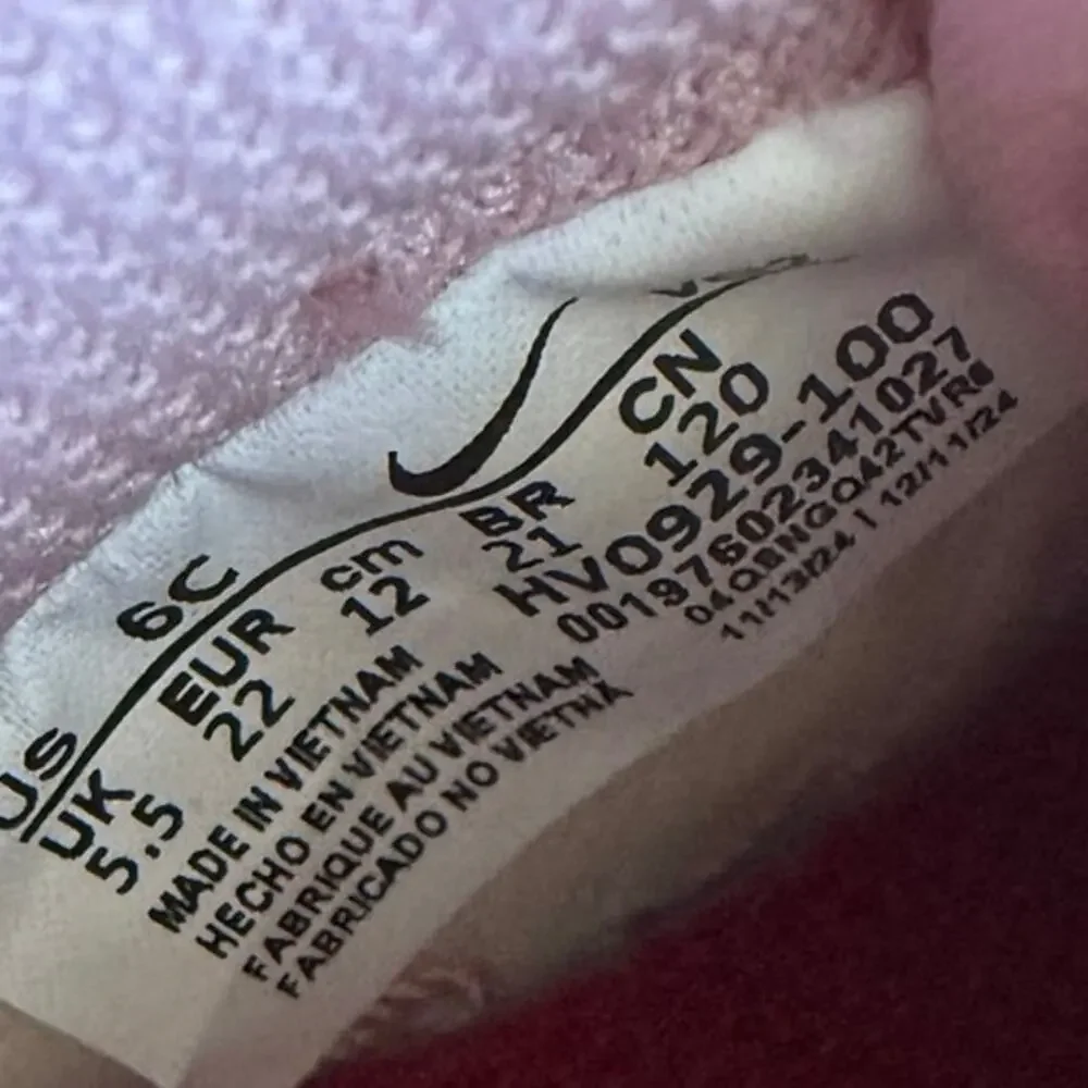 Nike Dunk Low Pink/White Toddler Sneakers- SZ 6 C